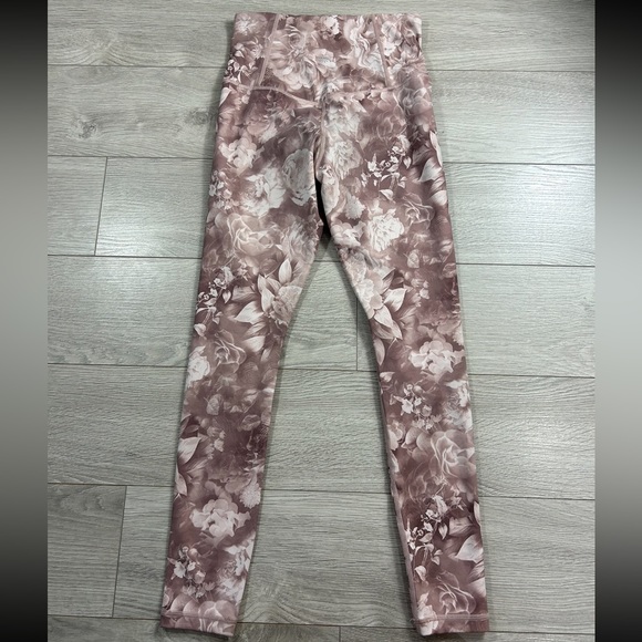 Athleta Elation Printed Tight Leggings Antoinette Velvety Pink - Picture 5 of 16